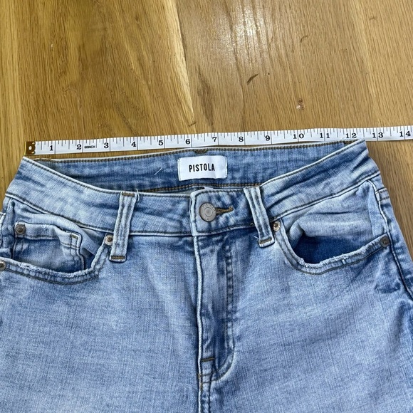 Pistola Scissor high waisted skinny jean, Light Blue distressed women’s size 27 - Picture 10 of 10